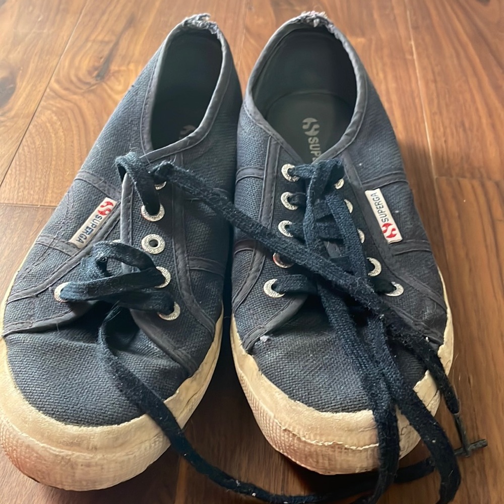 Navy SUPERGA shoes  (Italian brand)
